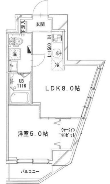 シャトーライフ相模原II(1LDK/3階)の間取り写真