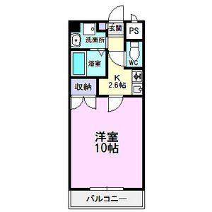 マ・メゾン池場(1K/4階)の間取り写真