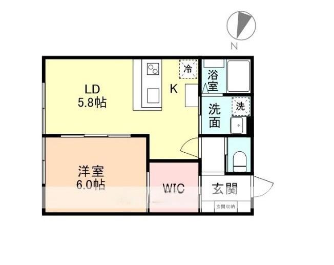 ROYAL MINT(1LDK/2階)の間取り写真
