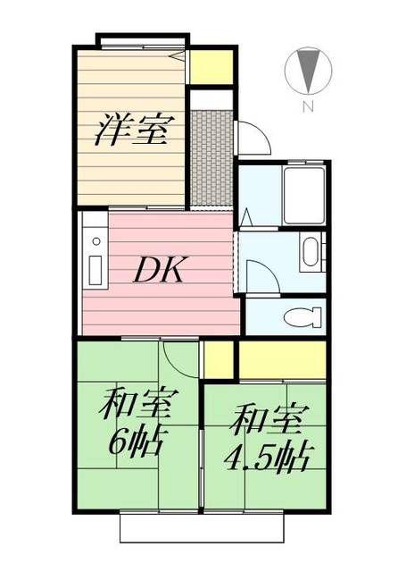 セジュール日高(3DK/2階)の間取り写真