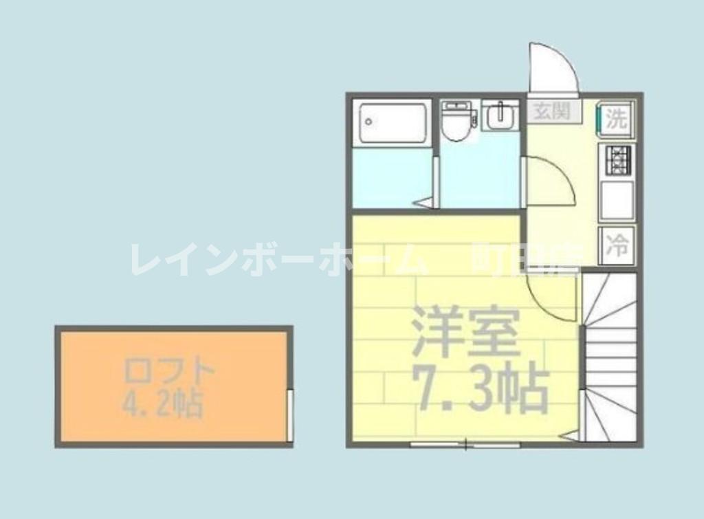 トレスコーマ2ND(1K/2階)の間取り写真