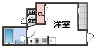 GSハイム内本町(ワンルーム/3階)の間取り写真