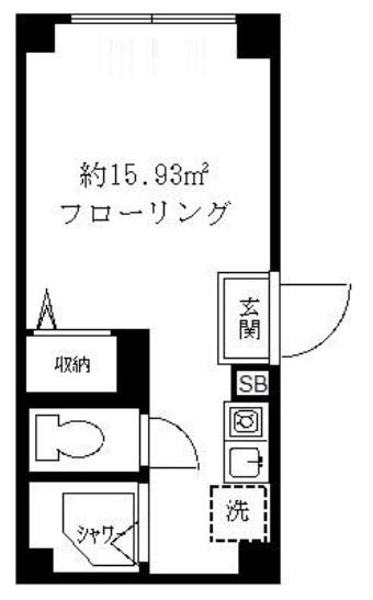 プレシャス方南町(ワンルーム/3階)の間取り写真