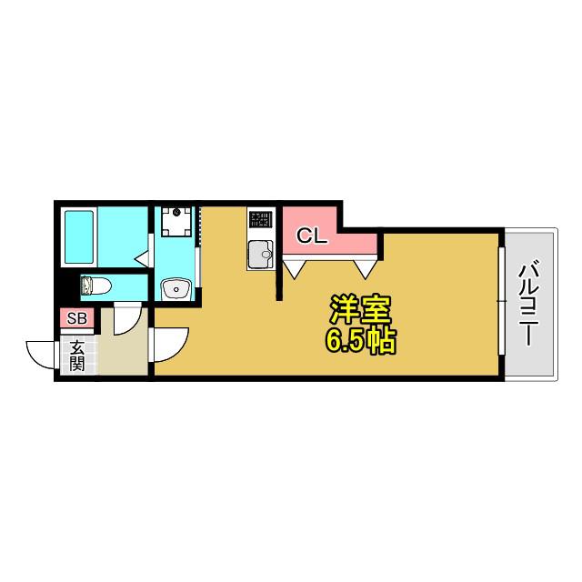 アヴァンセ(ワンルーム/2階)の間取り写真