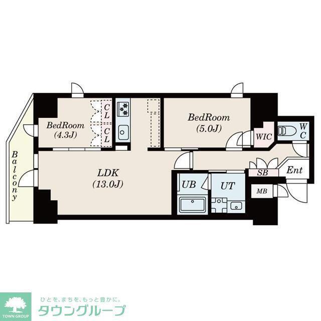 S-RESIDENCE駒沢大学駅前(2LDK/7階)の間取り写真