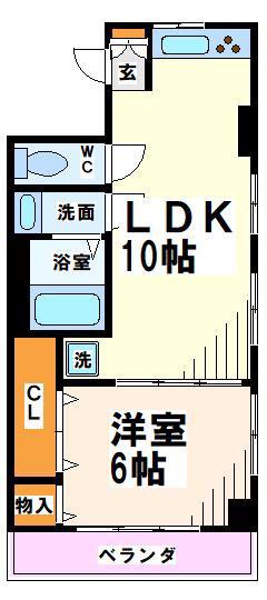 ボアセゾン(1LDK/3階)の間取り写真