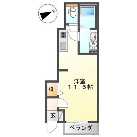VILLA SAMAYA(ワンルーム/1階)の間取り写真