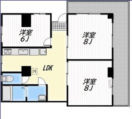 QUANT(3LDK/2階)の間取り写真