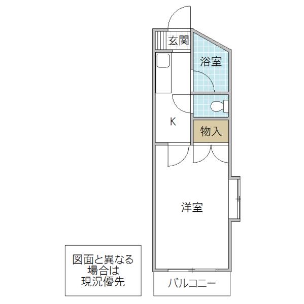 アレックスマンション(1K/2階)の間取り写真