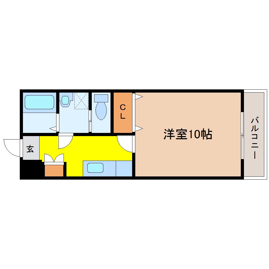 NTアヴェニュー(1K/1階)の間取り写真