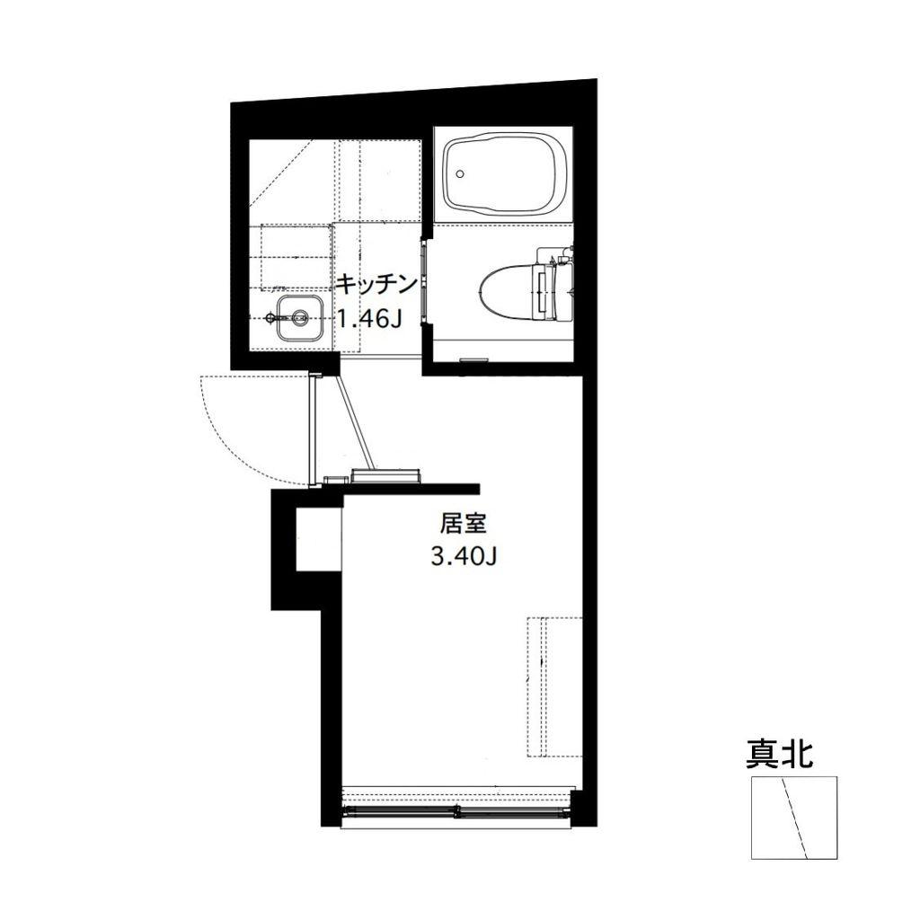 SY5615(1K/1階)の間取り写真