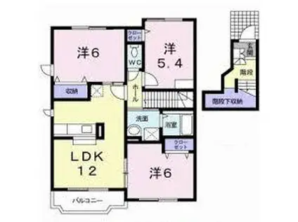 コンシアンス(3LDK/2階)の間取り写真