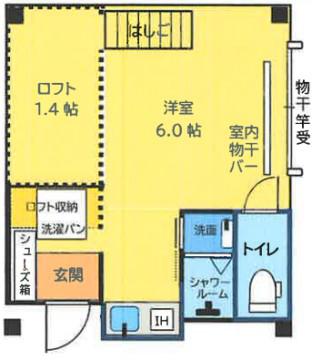 CASA BIEN NEYAGAWA(ワンルーム/3階)の間取り写真