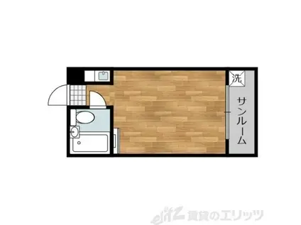 ベストレジデンス上新庄(ワンルーム/4階)の間取り写真