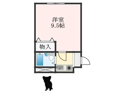 グランシャリオ北豊中(ワンルーム/3階)の間取り写真