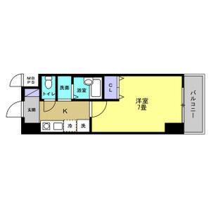 リアライズ黄金(1K/4階)の間取り写真