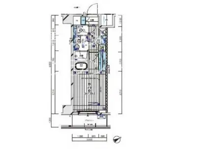 メインステージ水天宮前(1K/4階)の間取り写真