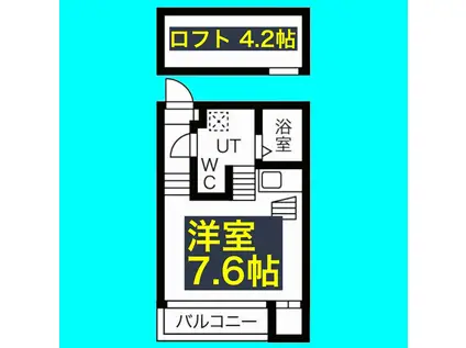 REGALO(1K/2階)の間取り写真