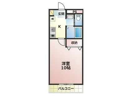 リバティーハウス(1K/1階)の間取り写真