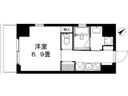 REISM HIVE 中目黒(1K/9階)の間取り写真