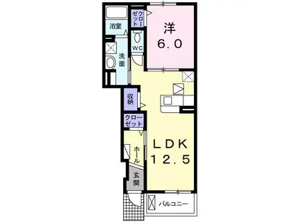 グランドステージ(1LDK/1階)の間取り写真