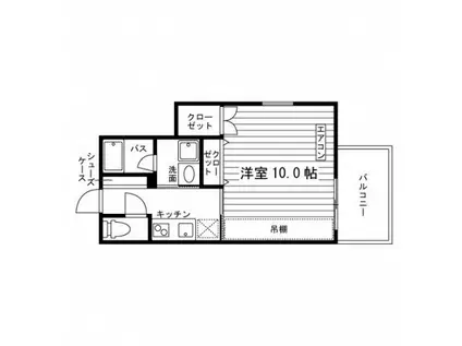 CLASSINA ANNEX(1K/3階)の間取り写真