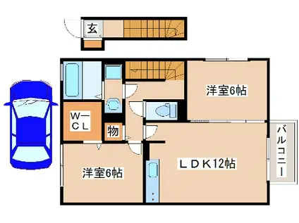 グレースメゾン(2LDK/1階)の間取り写真