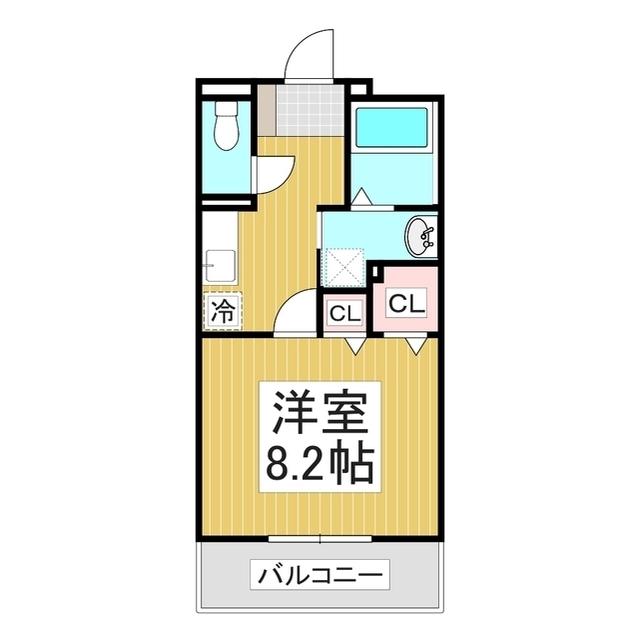 N・Sグランデ(1K/1階)の間取り写真