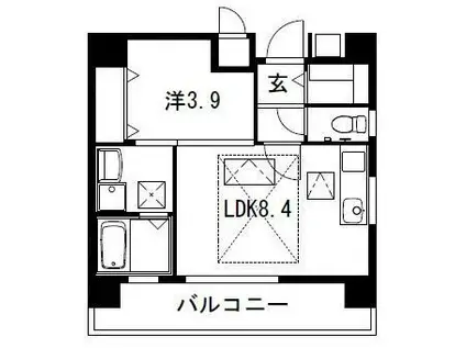 RENACE FOREST HAKATA(1LDK/4階)の間取り写真