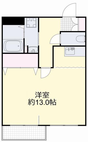グランデュール医大南(1K/10階)の間取り写真