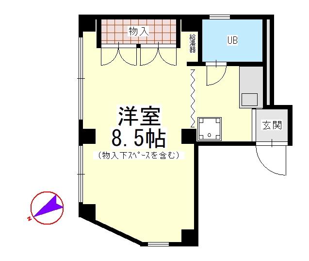MS BLDG(ワンルーム/4階)の間取り写真