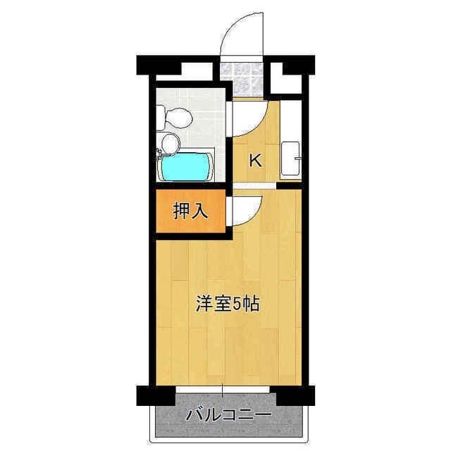 サンシャイン川口A(1K/6階)の間取り写真