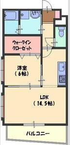 マルベリー(1LDK/3階)の間取り写真