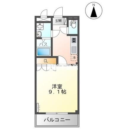 オレンジビレッジ(1K/2階)の間取り写真