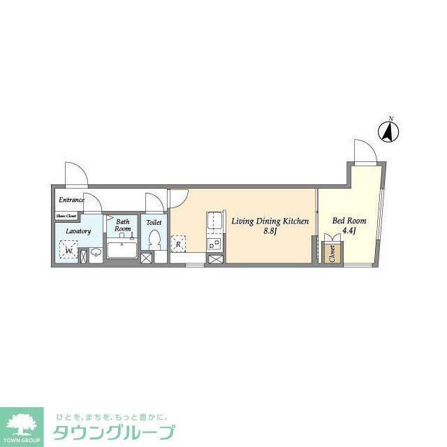 コンフォリア本駒込一丁目(1LDK/6階)の間取り写真