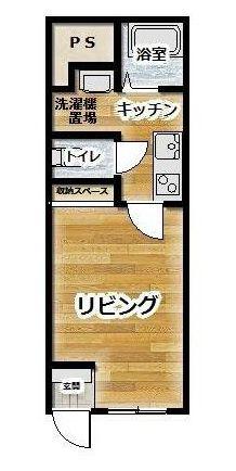 ジュネスアベニールV1(1K/1階)の間取り写真