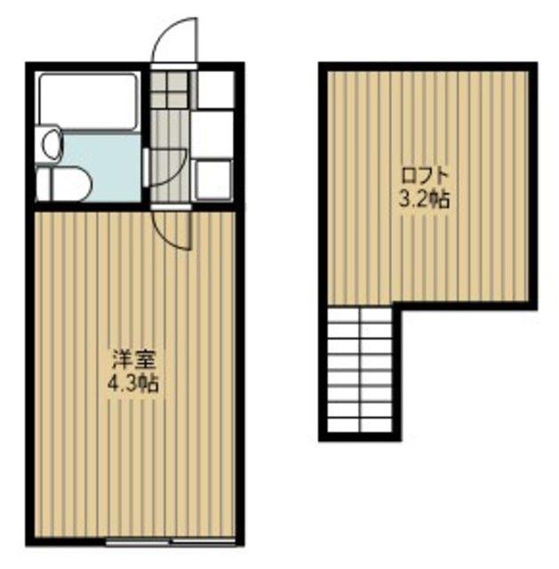 アイビー(1K/2階)の間取り写真