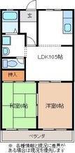 クリエートタウニーC(2LDK/2階)の間取り写真