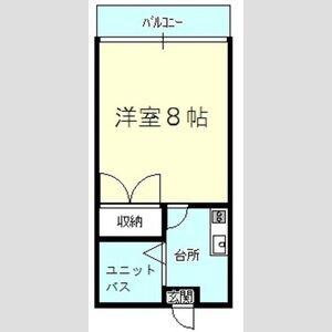 メイゾンフジミ(1K/3階)の間取り写真