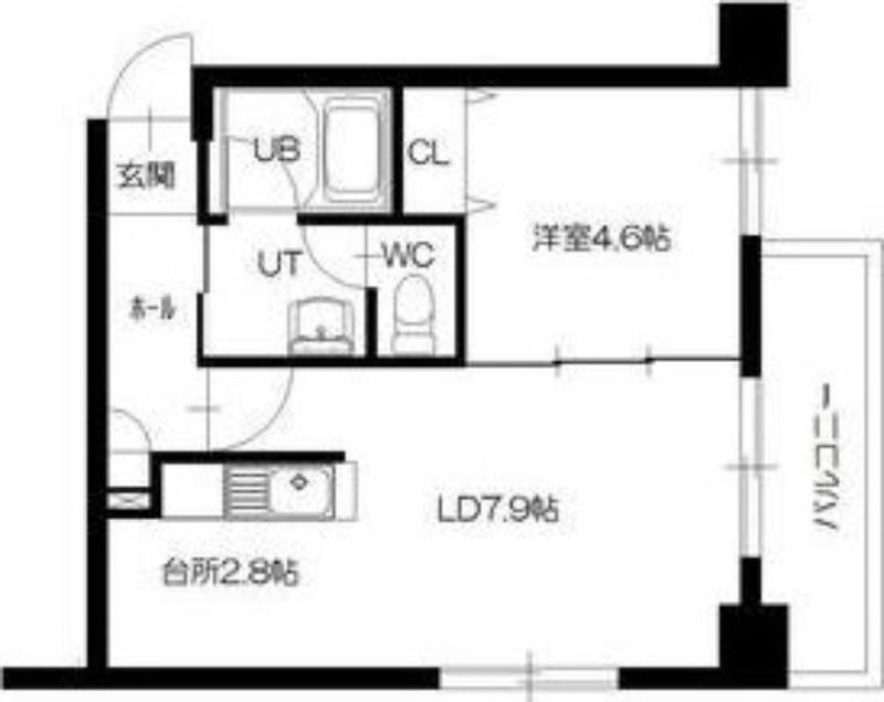 SーFORT札幌北5条(1LDK/6階)の間取り写真