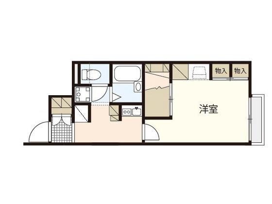 レオネクスト宮島(1K/1階)の間取り写真