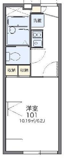 レオパレスCONRAD(1K/2階)の間取り写真