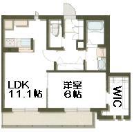 グランデール壱番館(1LDK/2階)の間取り写真