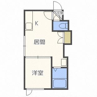 アーバンコート元町VII (1LDK/3階)の間取り写真