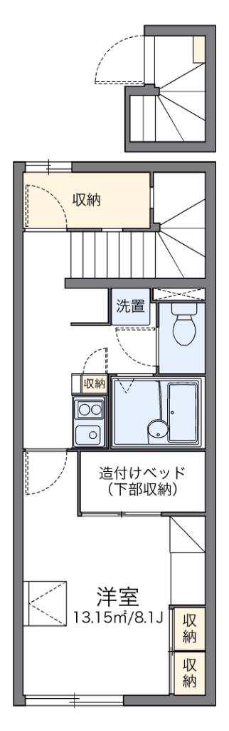 レオパレスアインツェル(1K/2階)の間取り写真