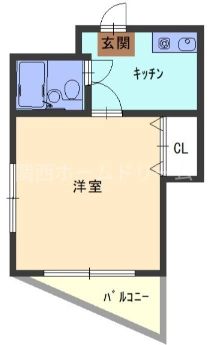 M´プラザ滝井駅前(1K/2階)の間取り写真