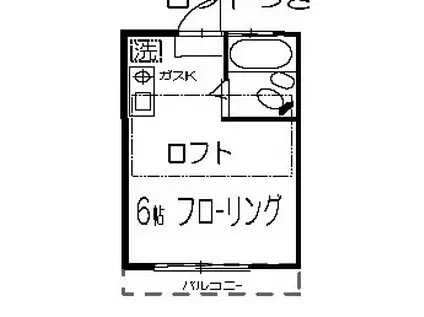 パーク数藤(ワンルーム/1階)の間取り写真