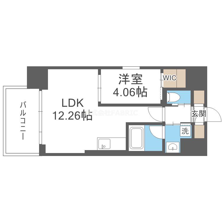 レオングラン本町橋(1LDK/2階)の間取り写真