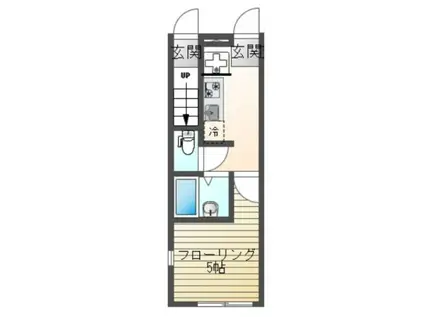 PLUMAS金山町 プルマスカナヤマチョウ(1K/1階)の間取り写真