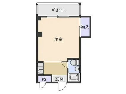 アヴァロン八島町(ワンルーム/1階)の間取り写真
